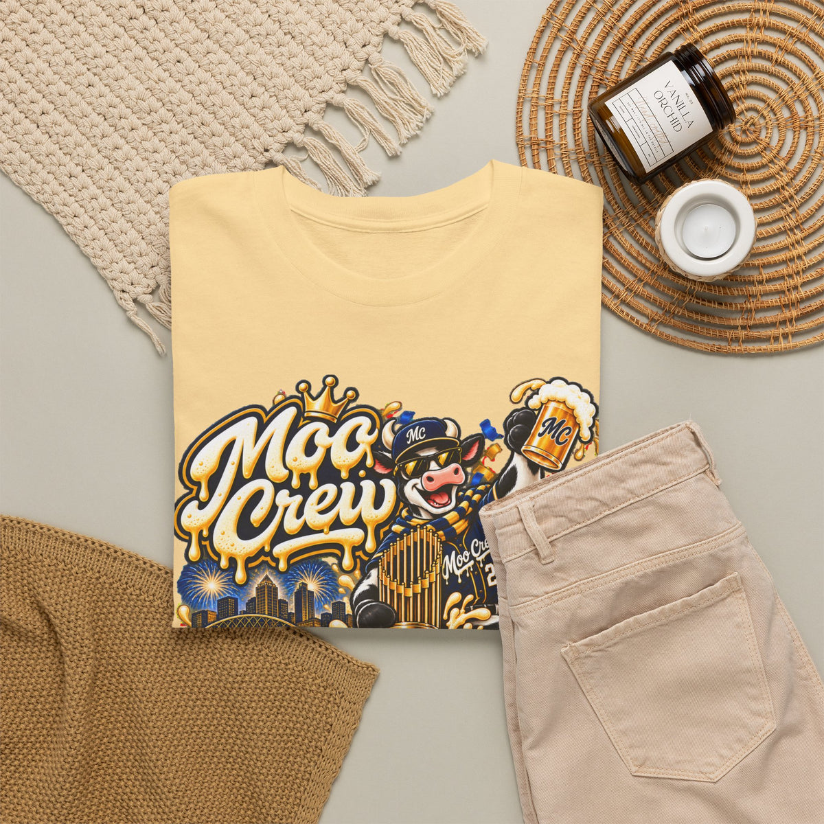 Moo Crew World Series Champions Baseball T-Shirt