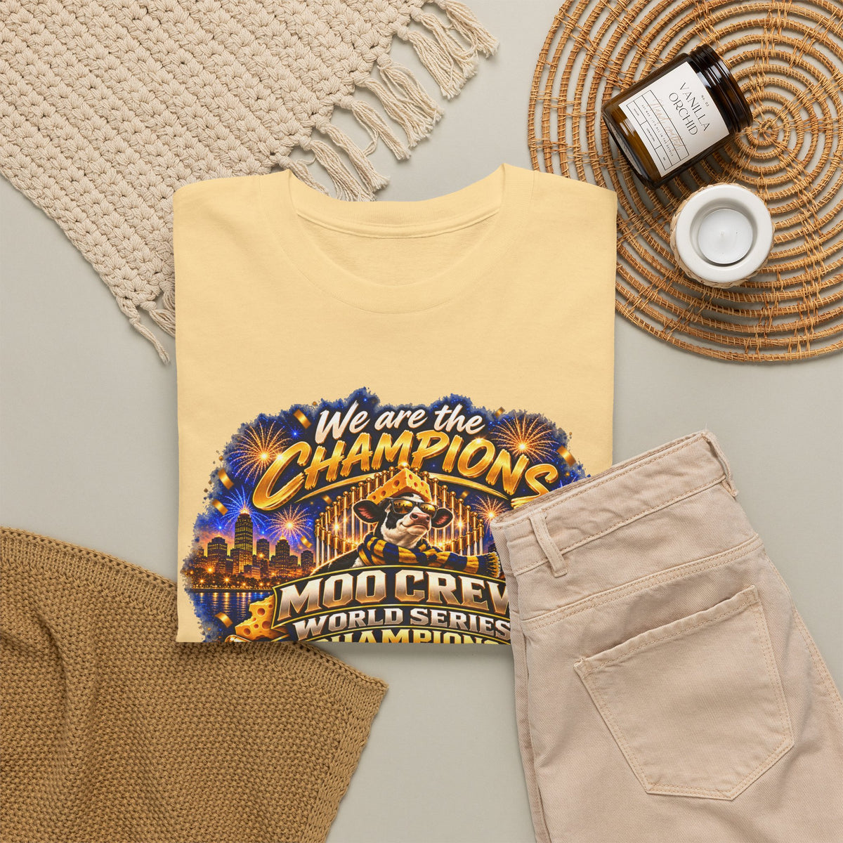 We Are the Champions MOO Crew 2026 Champions T-Shirt
