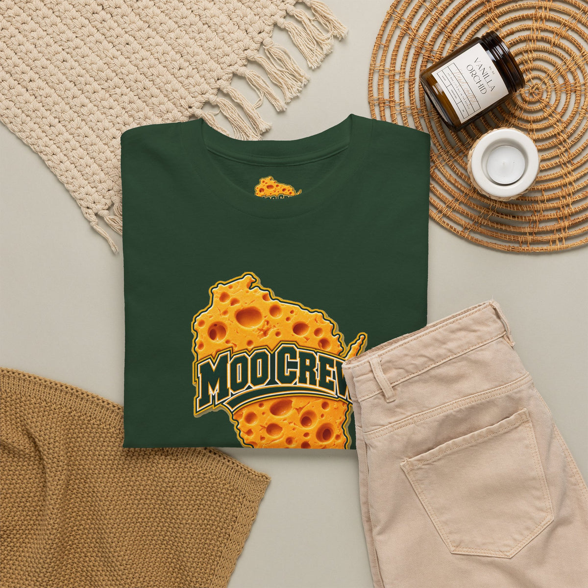 Moo Crew Cheese State Graphic T-Shirt