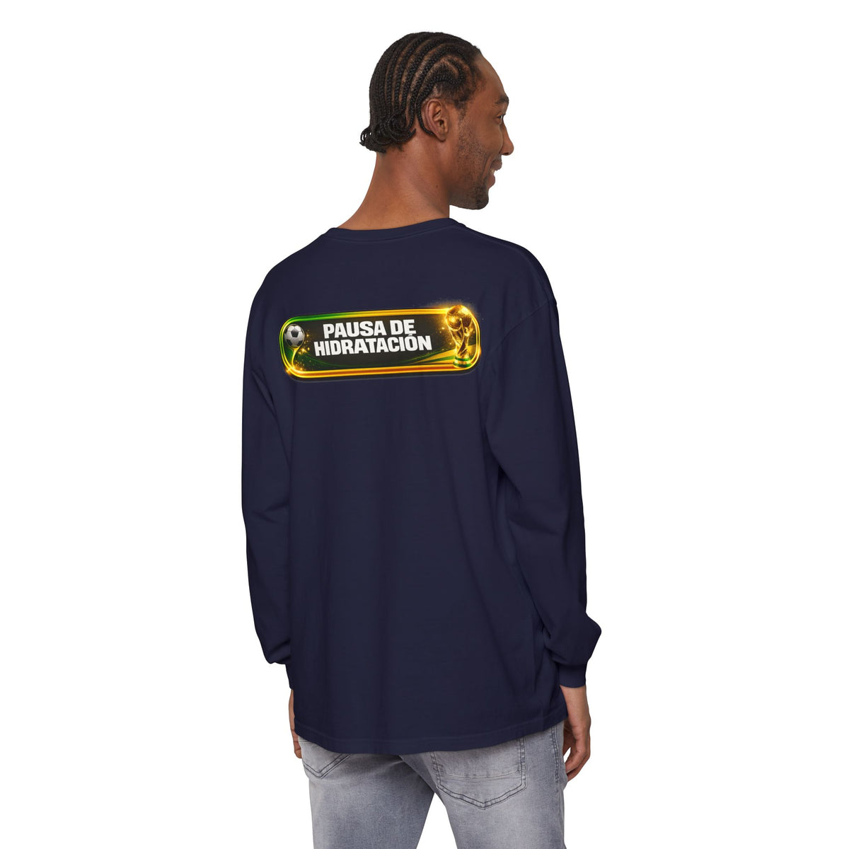 Surfache World Cup Soccer Long Sleeve Tee — "Surface" Front & "Pausa de Hidratación" Back