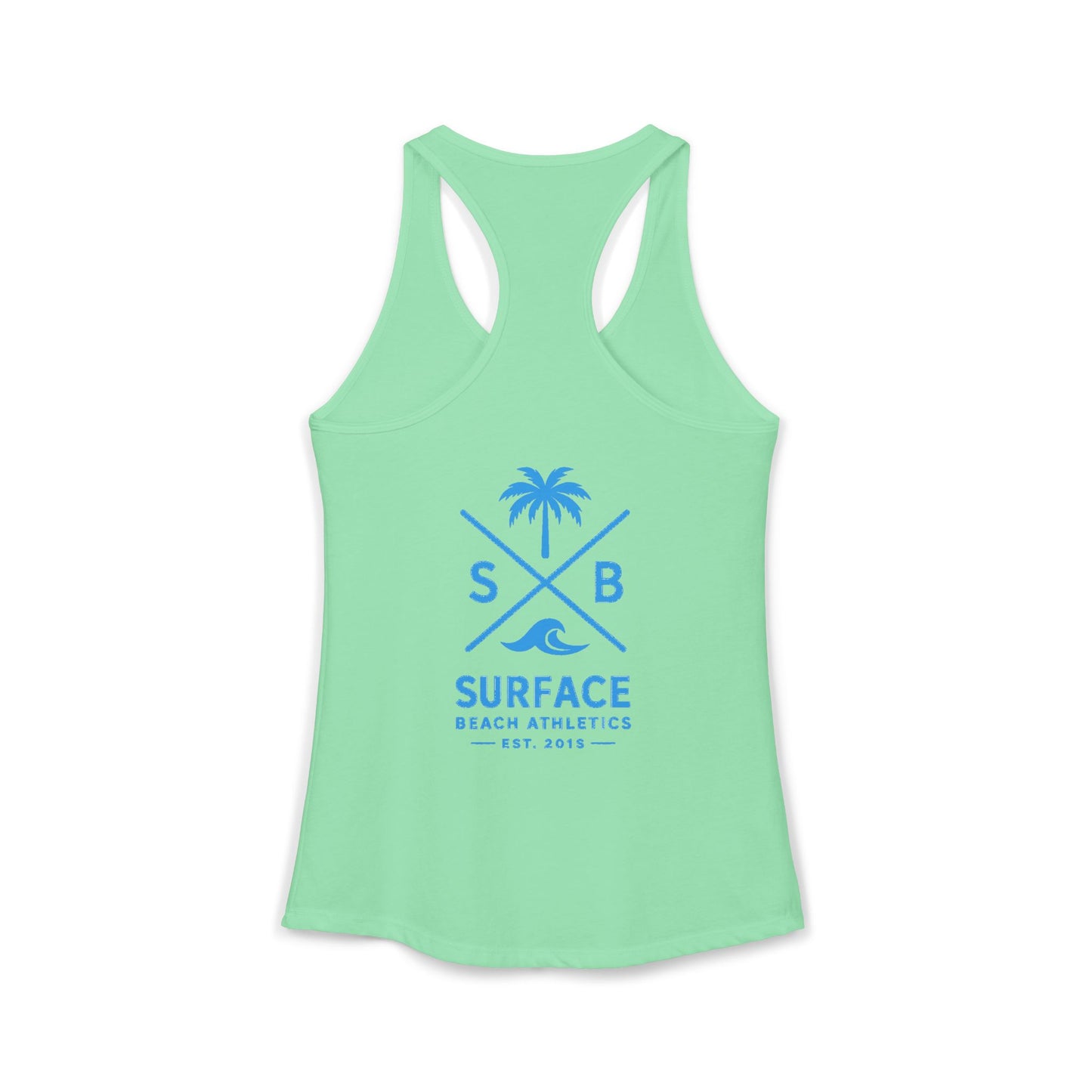 Surface Beach Volleyball Club Women's Racerback Tank - Cross logo