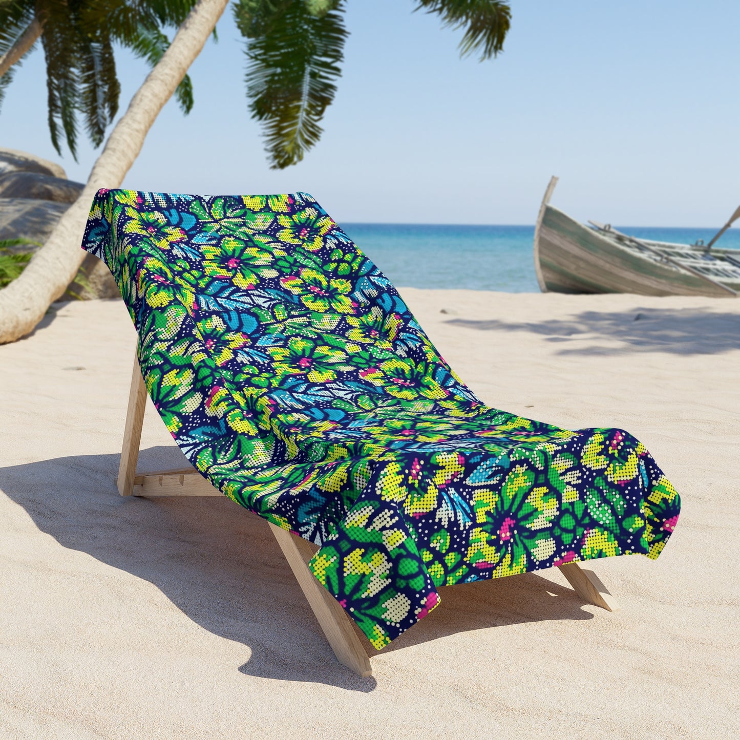 Hibiscus Paradise Beach Towel — Tropical Floral Quick-Dry Towel