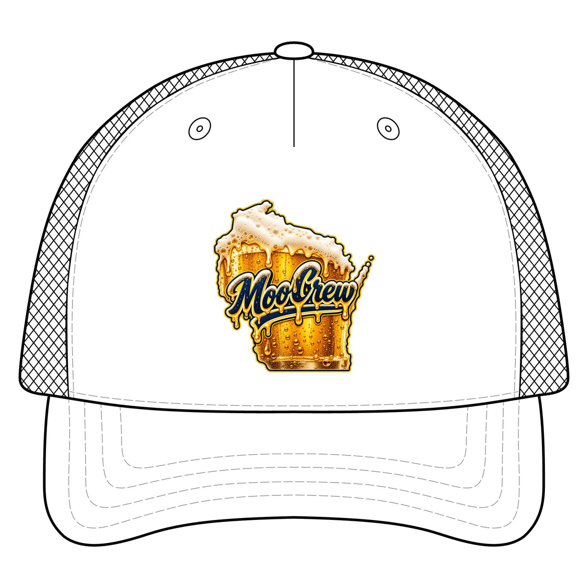 Moo Brew Beer Trucker Hat