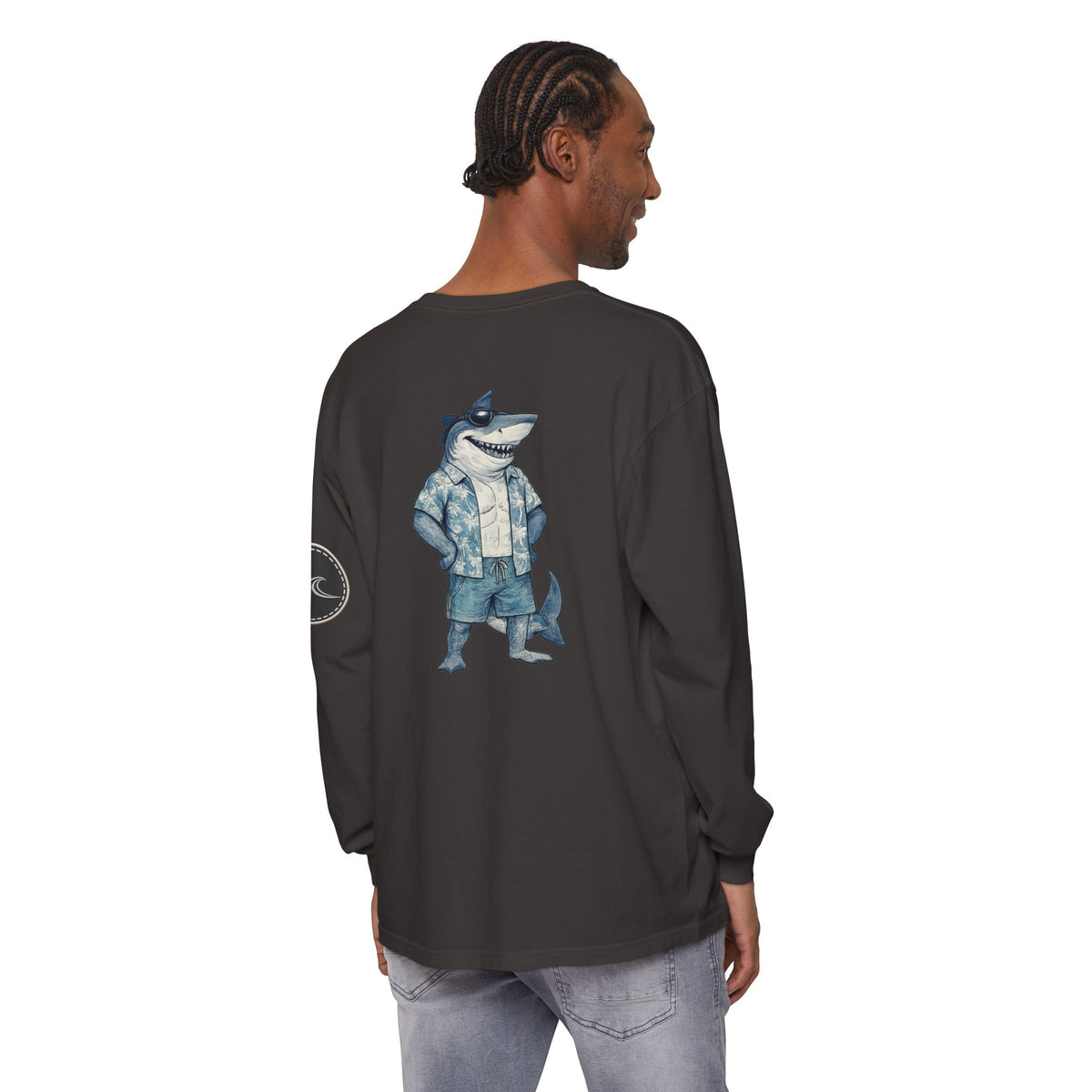 Surfache Shark Graphic Long Sleeve Tee