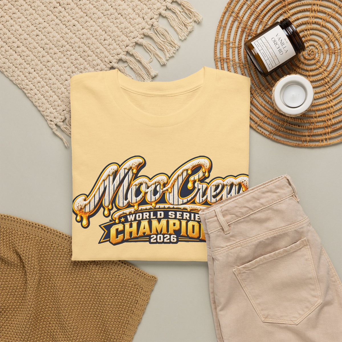 Moo Crew World Series Champions 2026 Baseball T-Shirt