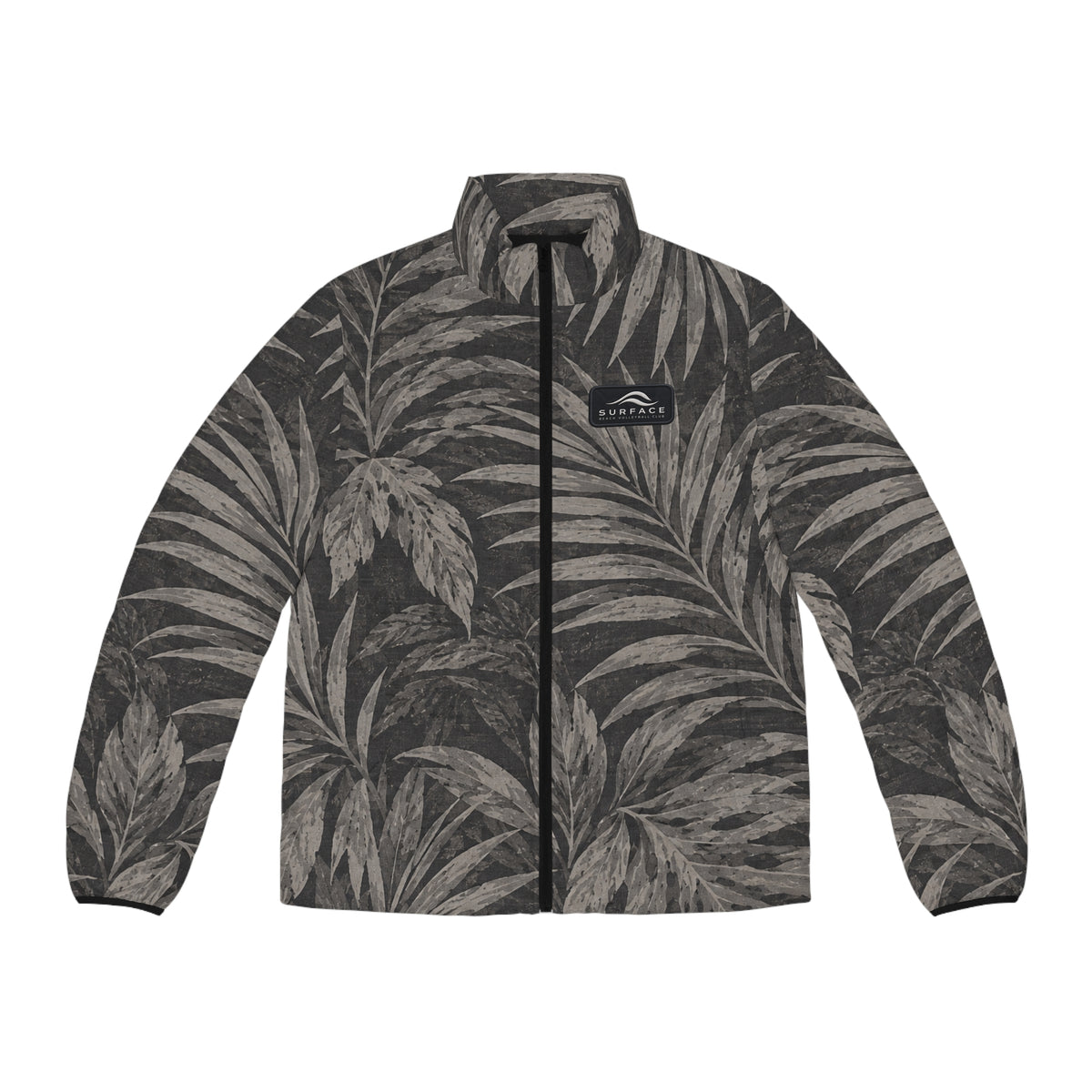 Surface Beach Volleyball Club Tropical Palm Leaf Puffer Jacket