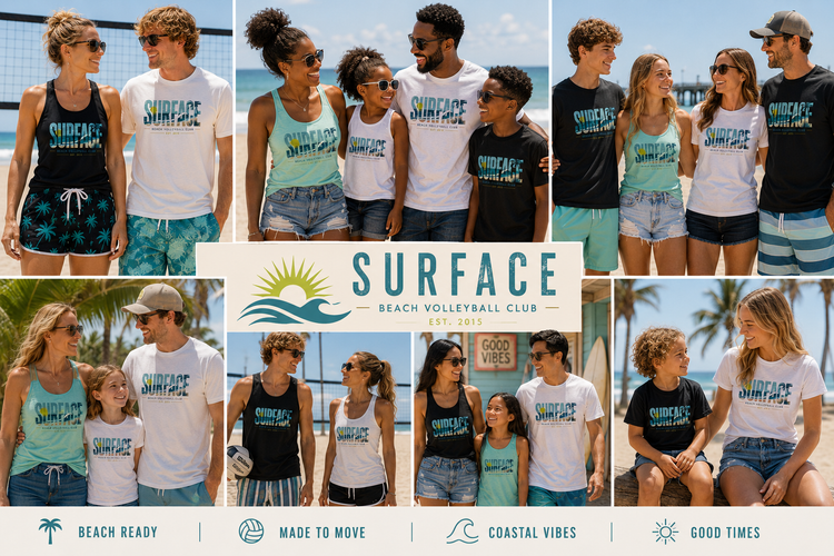 Build a Look 2026 — Tanks, Cover Up Shorts, Men’s Shorts & Unisex Tees