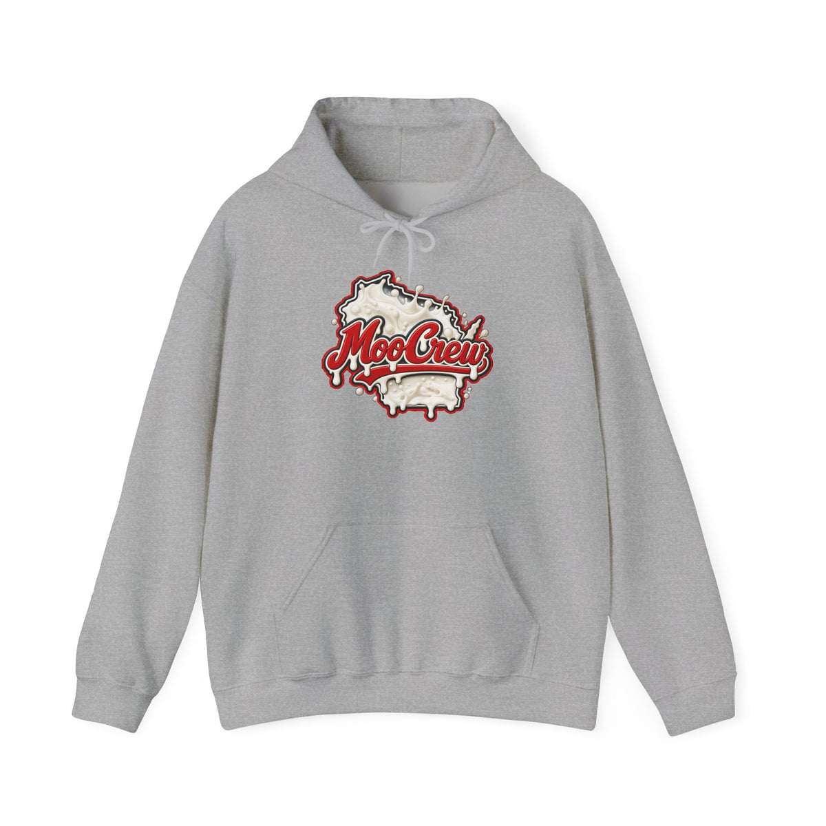Moo Crew Milk Drip Wisconsin Dairyland Graphic Hoodie