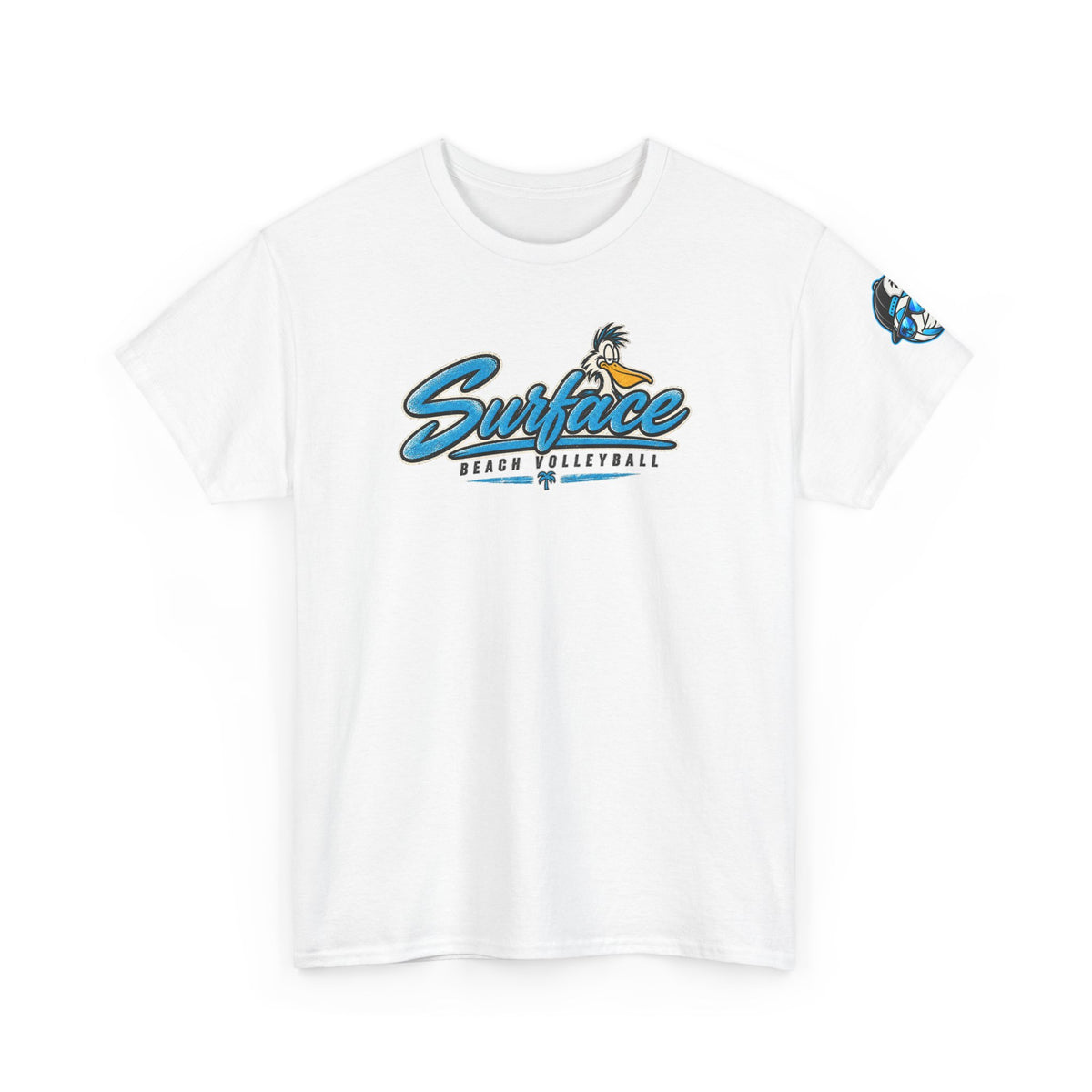 Surface Mascot T-Shirt — Retro Beach Surf Logo Tee