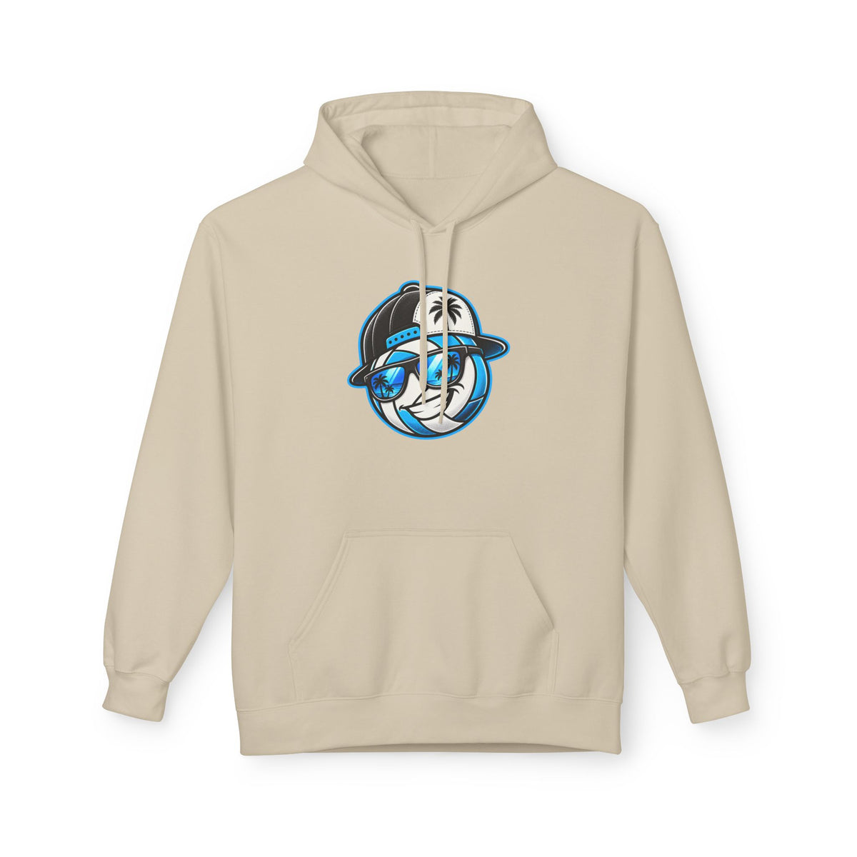 Surfface Beach Volleyball Hoodie — Retro Mascot Logo Pullover