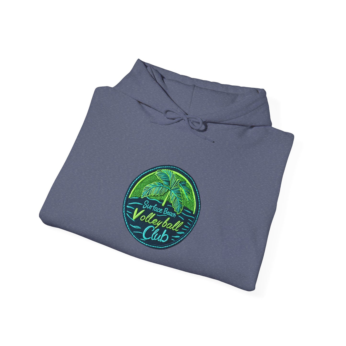 Palm Icon Surface Beach Volleyball Unisex Heavy Blend™ Hooded Sweatshirt