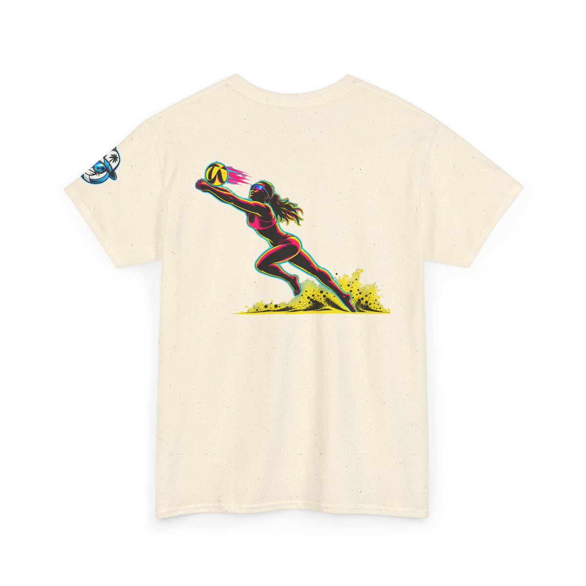 Beach Volleyball Tee — "Surface" Sunset Surface Club Graphic T-Shirt