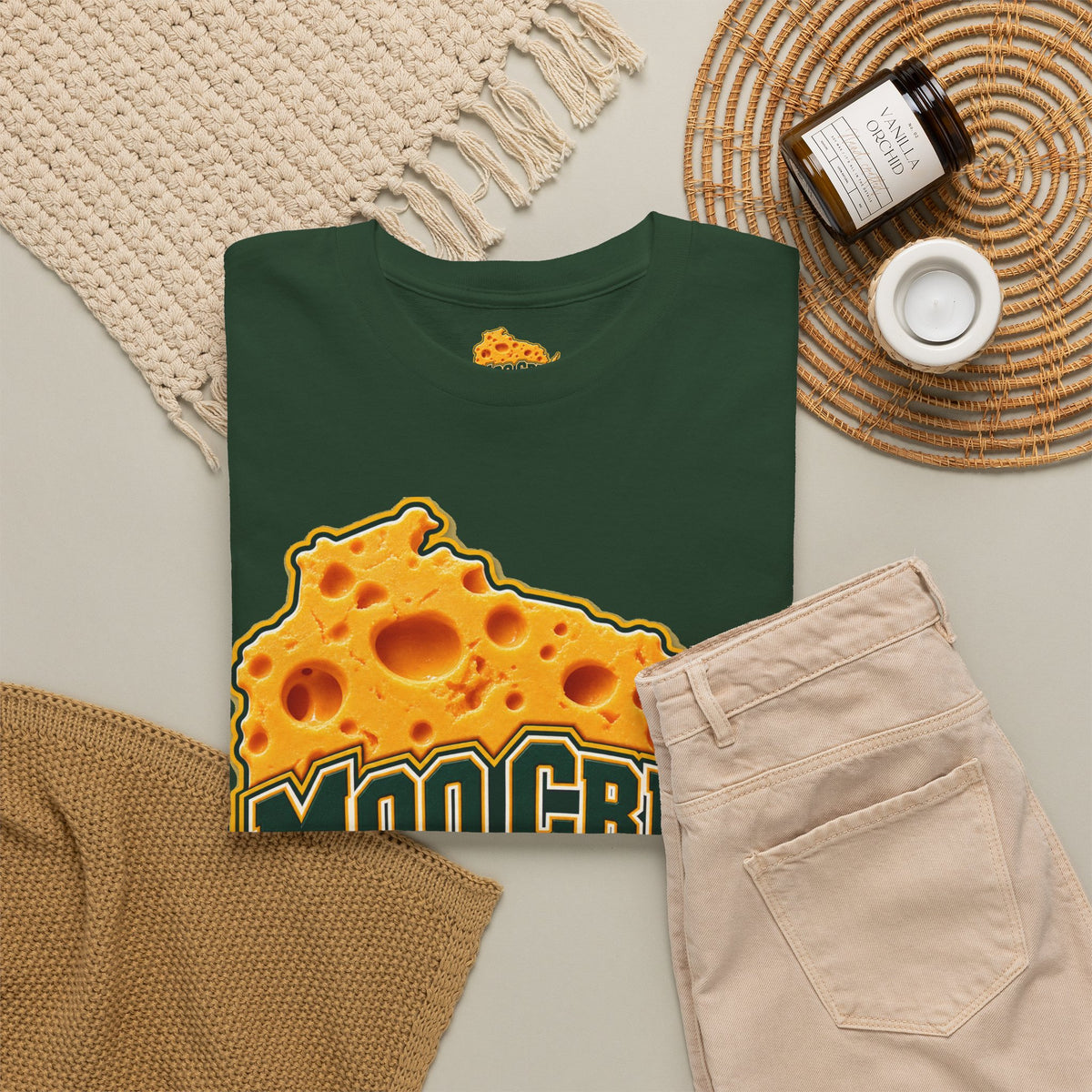 Moo Crew Cheese State Graphic T-Shirt