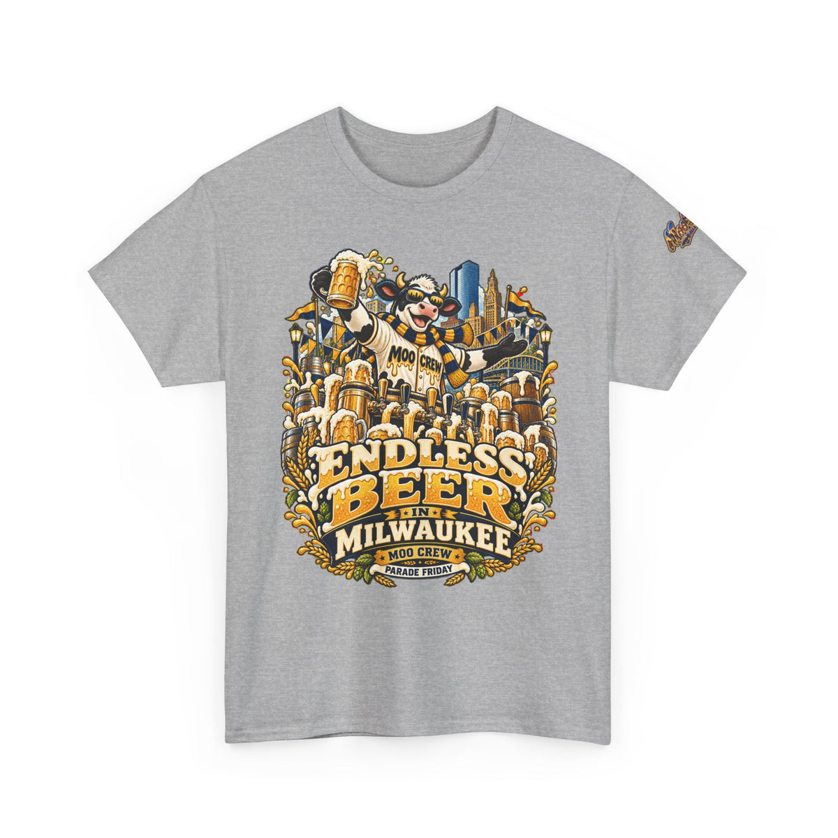 Moo Crew Endless Beer Milwaukee Graphic Tee
