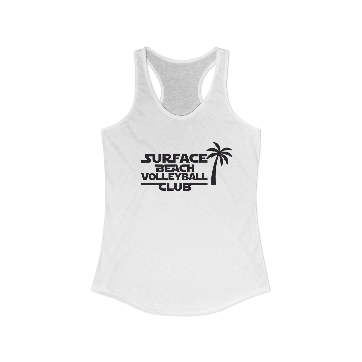 “Partners” Surface Beach Volleyball Club Women's Racerback Tank - Beach Vibes