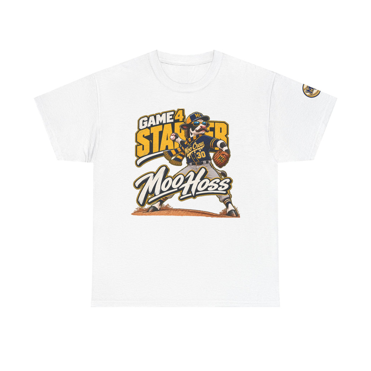 Moo Crew Game 4 Starter Baseball T-Shirt – Moo Hoss