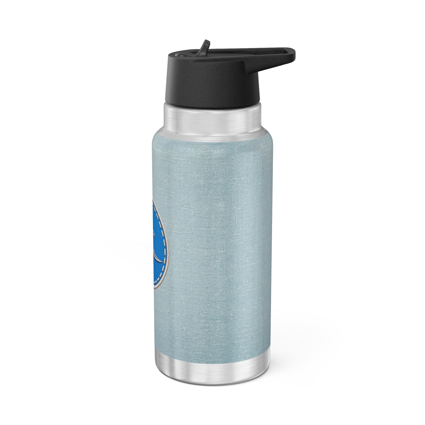 32oz Wave Stainless Steel Tumbler – Ocean Blue Travel Bottle