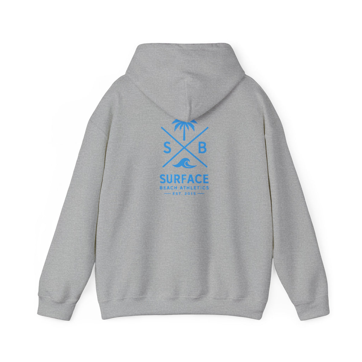 Surface Beach Athletics Hoodie — Palm Tree Surf Logo Pullover