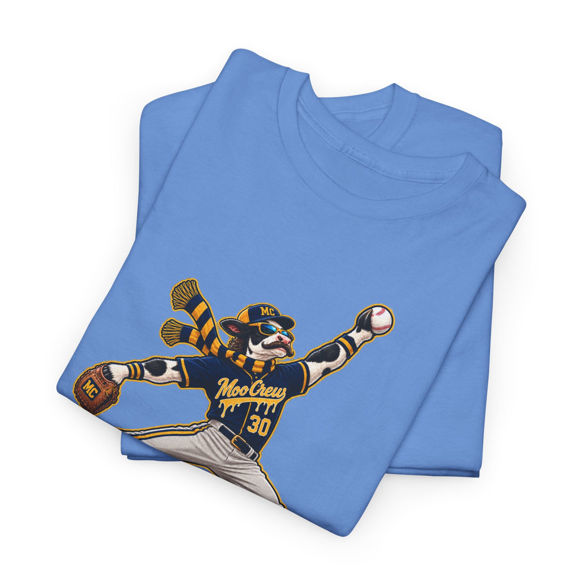 Moo Crew Baseball Player Graphic Tee