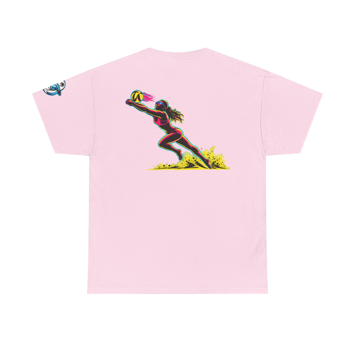 Beach Volleyball Tee — "Surface" Sunset Surface Club Graphic T-Shirt
