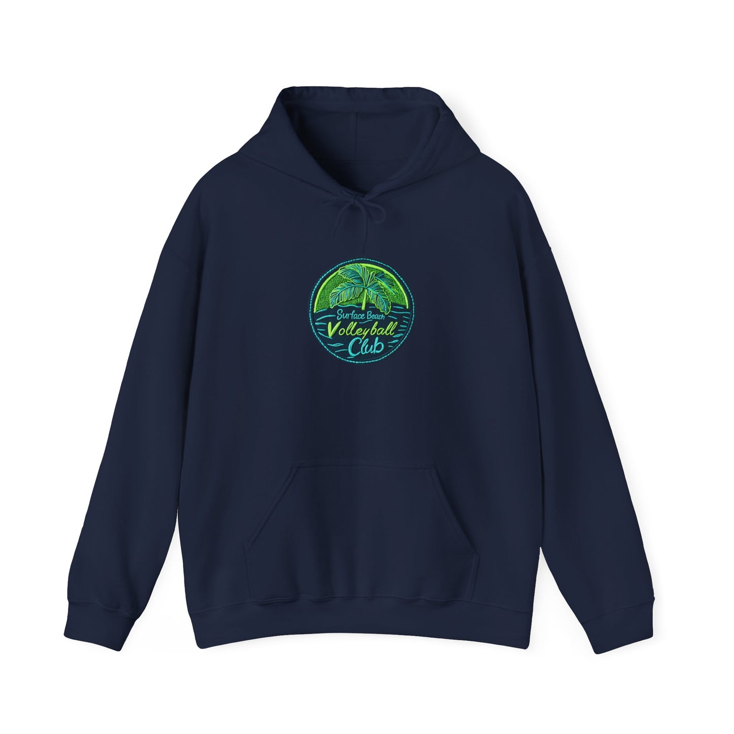 Palm Icon Surface Beach Volleyball Unisex Heavy Blend™ Hooded Sweatshirt