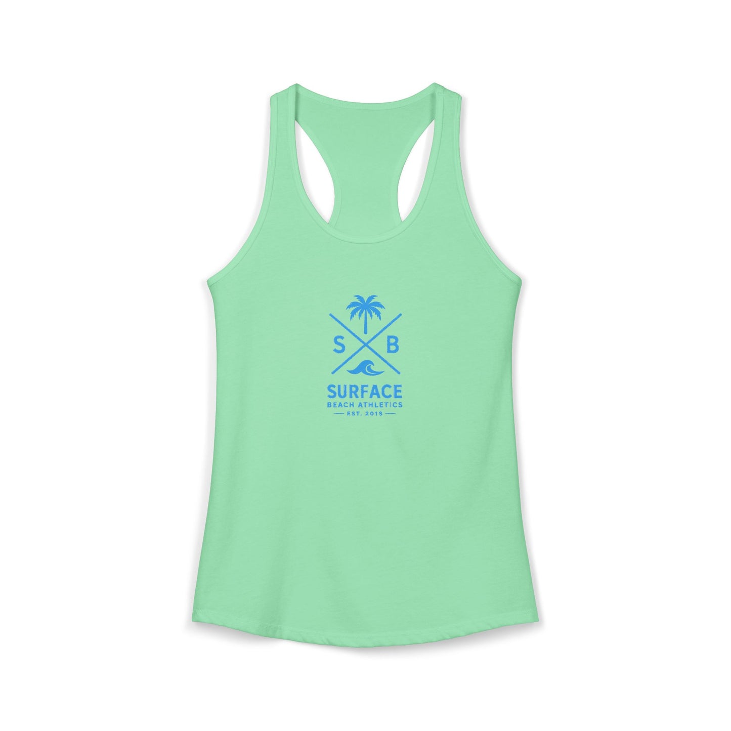 Surface Beach Volleyball Club Women's Racerback Tank - Cross logo