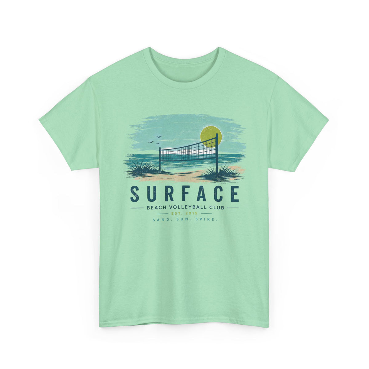 Surface Beach Volleyball Club T-Shirt – Vintage Coastal Volleyball Tee