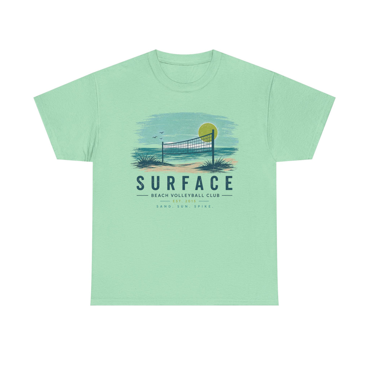 Surface Beach Volleyball Club T-Shirt – Vintage Coastal Volleyball Tee