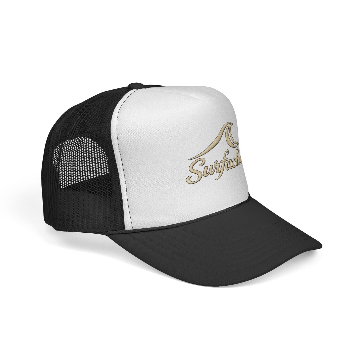 Surfache Wave Trucker Hat — Vintage Surf Logo Cap for Beach Lovers