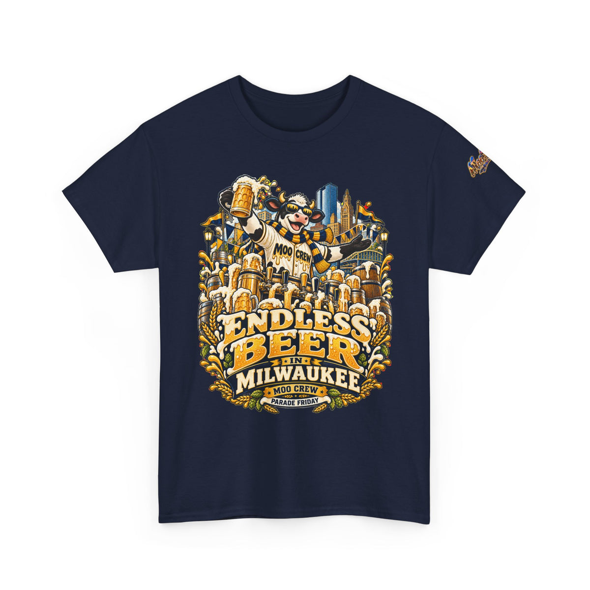 Moo Crew Endless Beer Milwaukee Graphic Tee