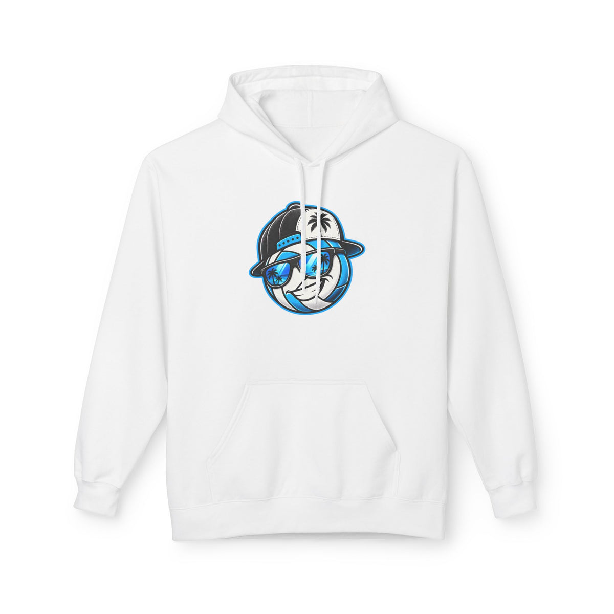 Surfface Beach Volleyball Hoodie — Retro Mascot Logo Pullover