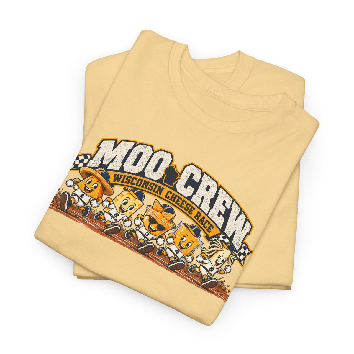 Moo Crew Cheese Race Baseball T-Shirt