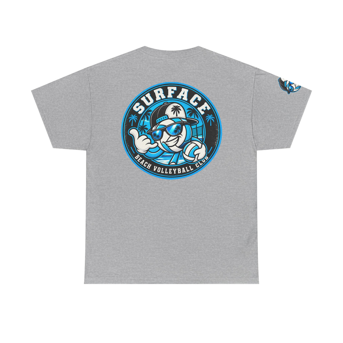Surface Beach Volleyball Tee — 'Surface' Retro Palm Logo T-Shirt