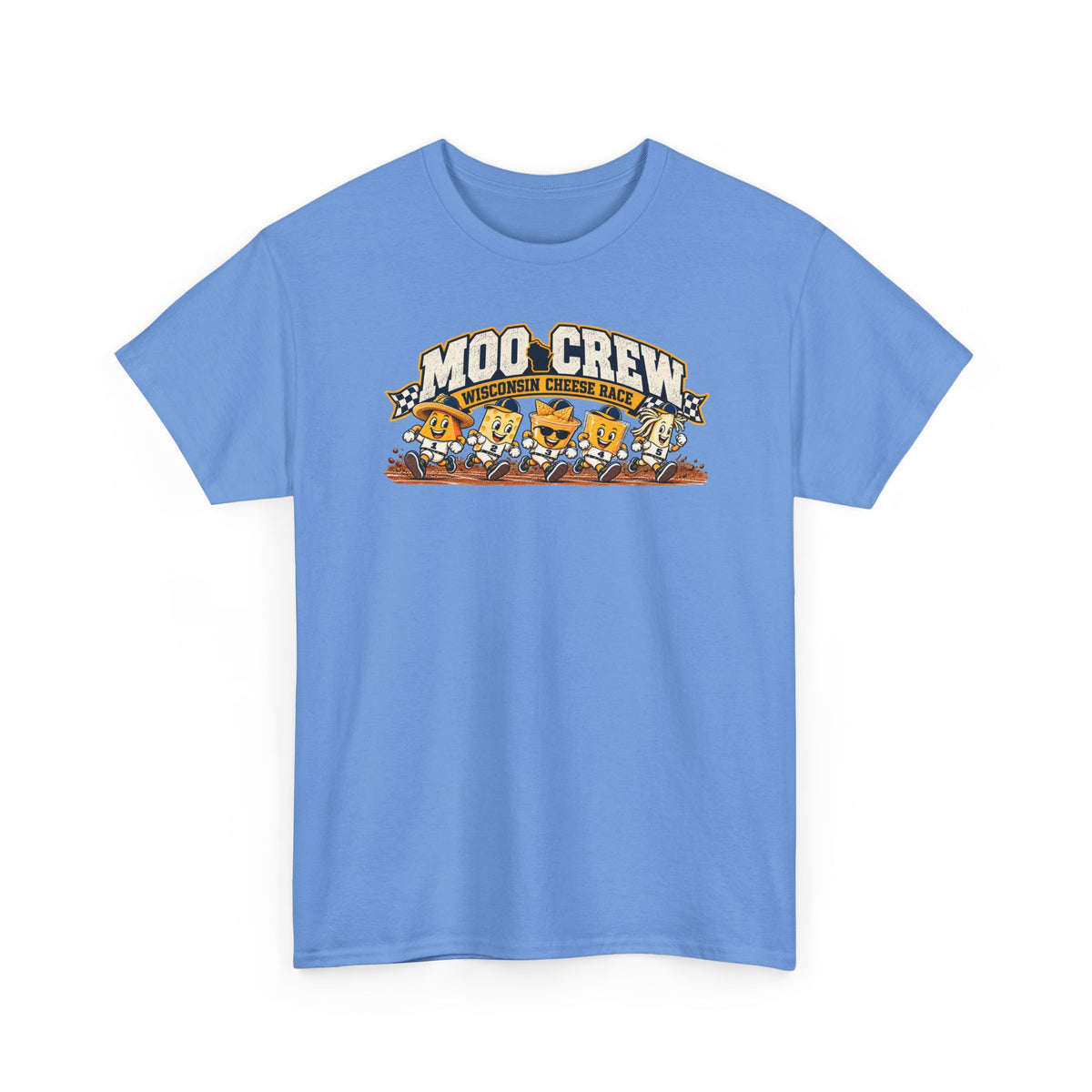 Moo Crew Cheese Race Baseball T-Shirt