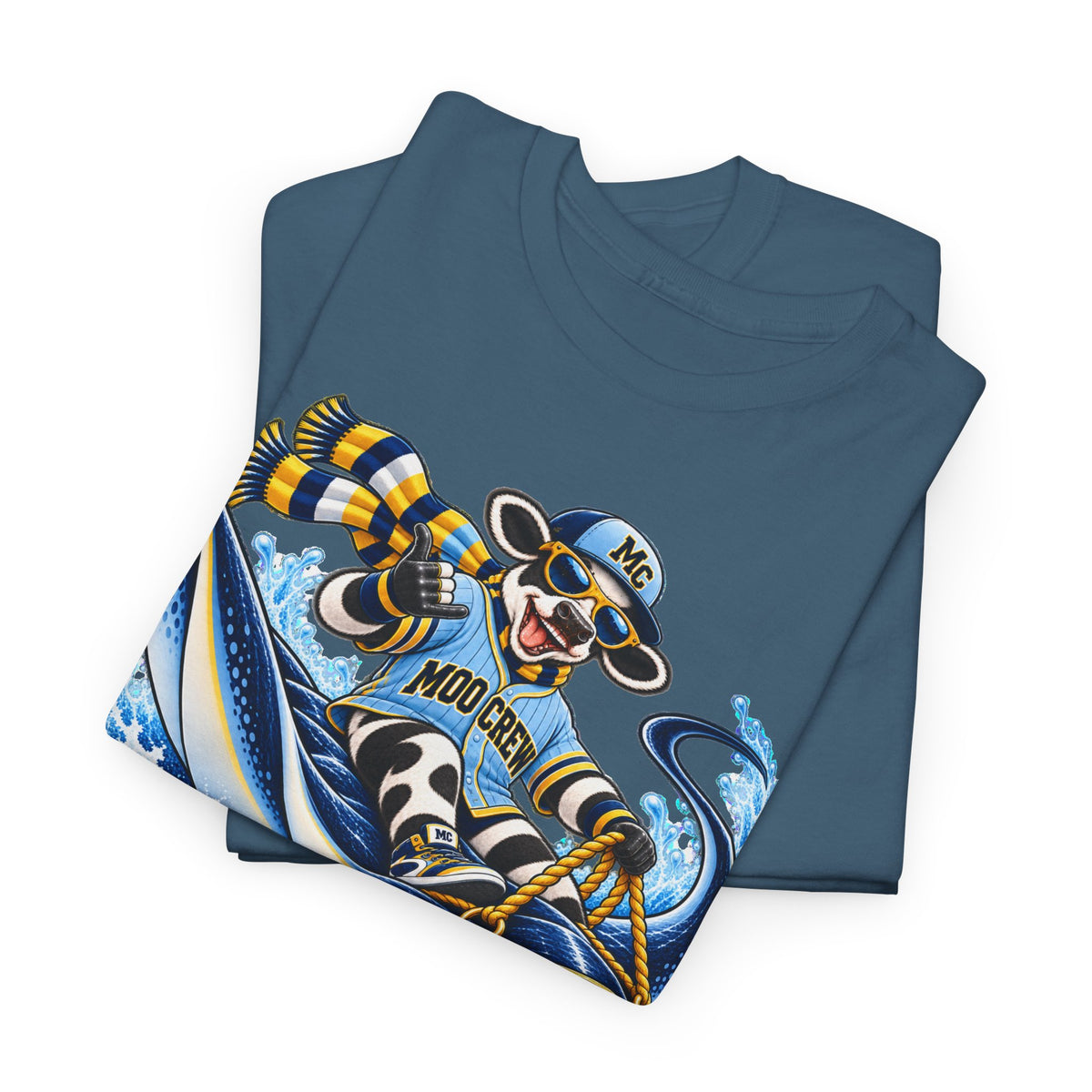 Moo Crew In 4 Retro WI Teams Graphic Tee