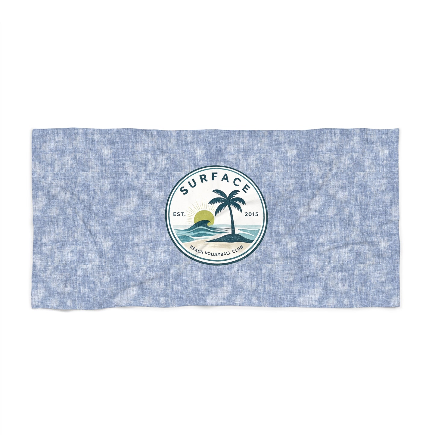 Surface Palm Beach Towel – Vintage Sunset Palm Tree Coastal Throw
