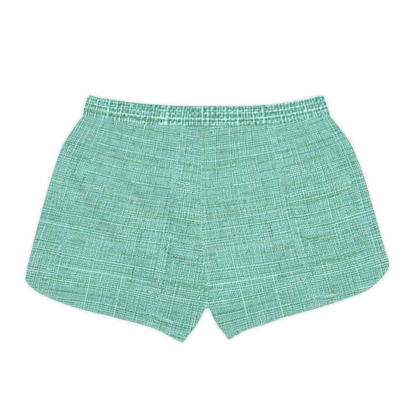 Surfside Beach Volleyball Club Women's Casual Shorts – Aqua Linen Print