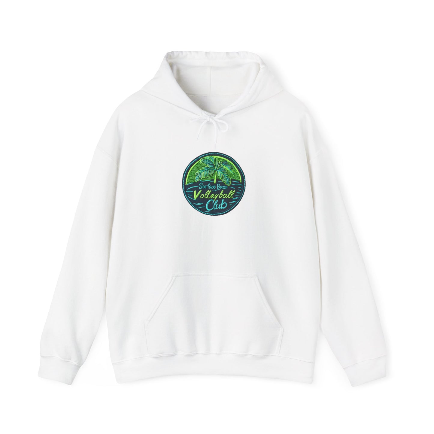 Palm Icon Surface Beach Volleyball Unisex Heavy Blend™ Hooded Sweatshirt