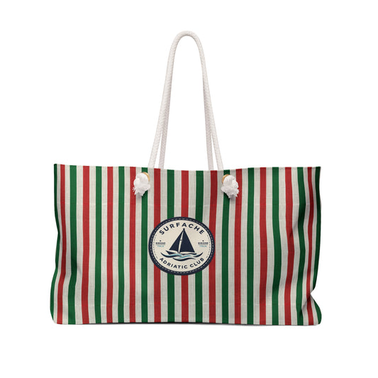Surfache Flag Inspired Adriatic Club Weekender Bag — Coastal Travel Tote