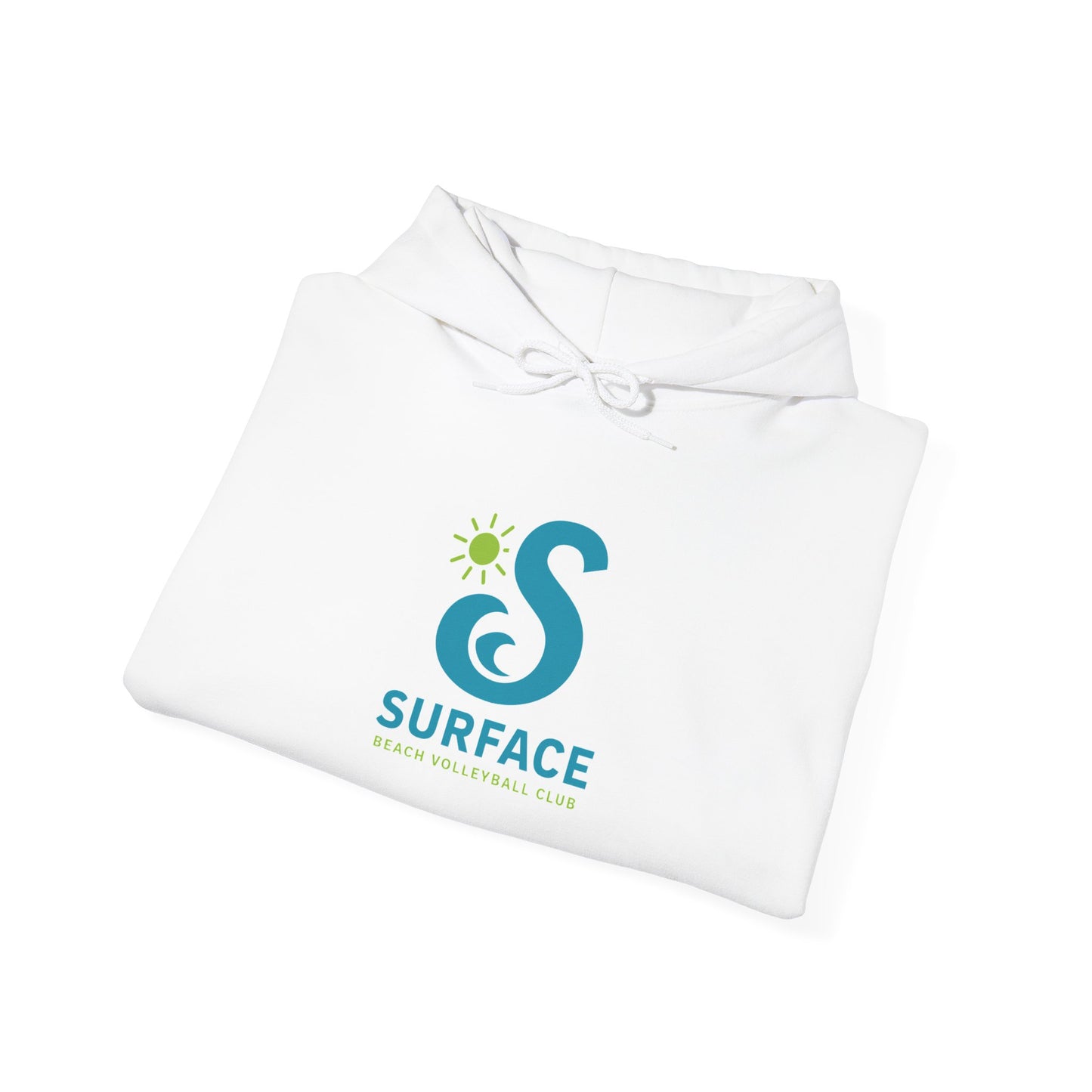 Wave Logo Surface Beach Volleyball Unisex Heavy Blend™ Hooded Sweatshirt