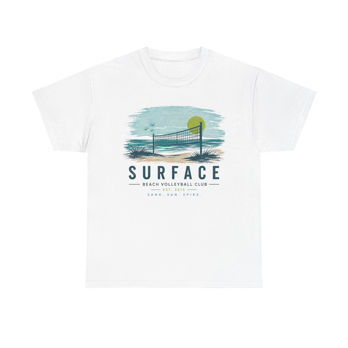 Surface Beach Volleyball Club T-Shirt – Vintage Coastal Volleyball Tee