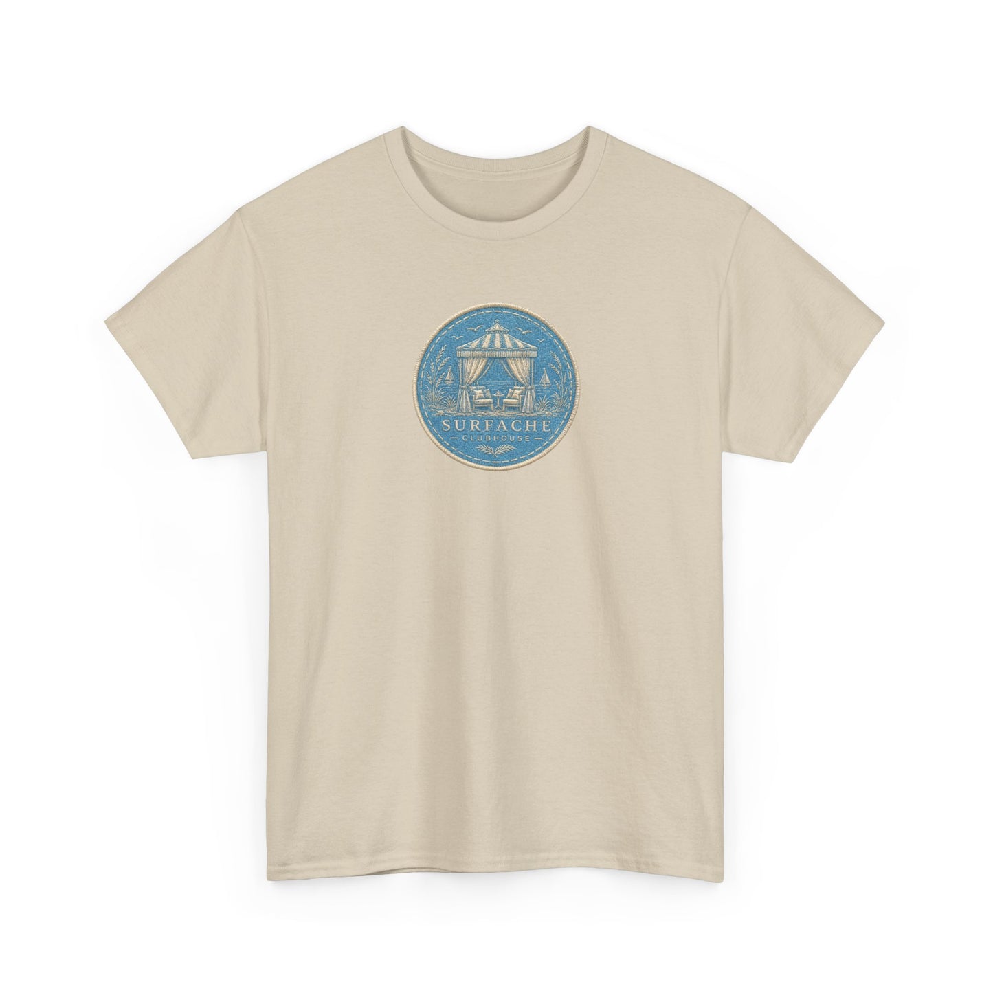 Surfache Cabana Club T‑Shirt – Tropical Beach Cabana Graphic Tee