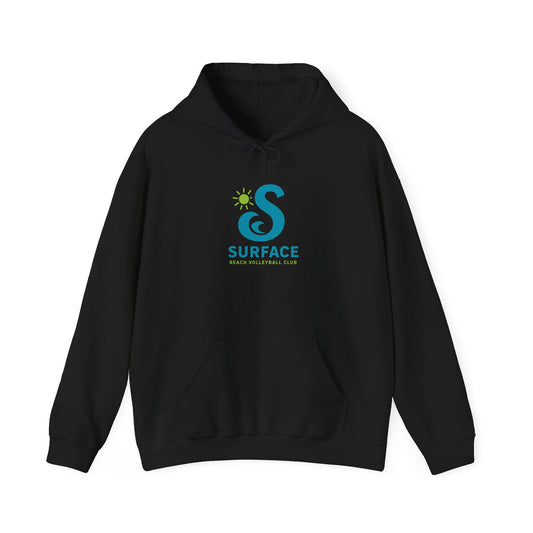 Wave Logo Surface Beach Volleyball Unisex Heavy Blend™ Hooded Sweatshirt