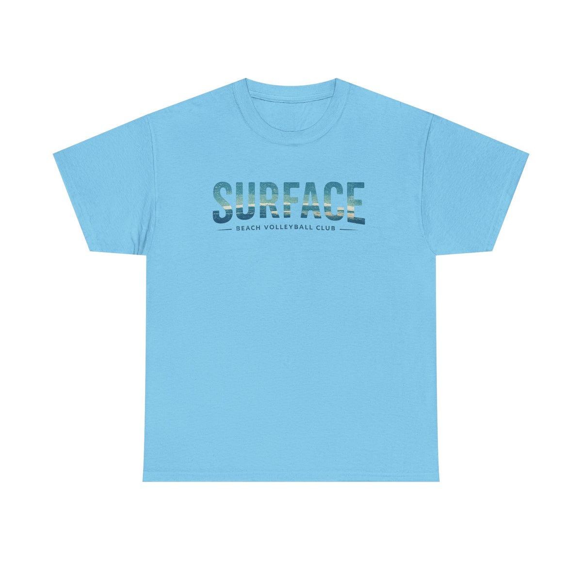 Surface Beach Club T-Shirt — Vintage Palm & Wave Logo Tee