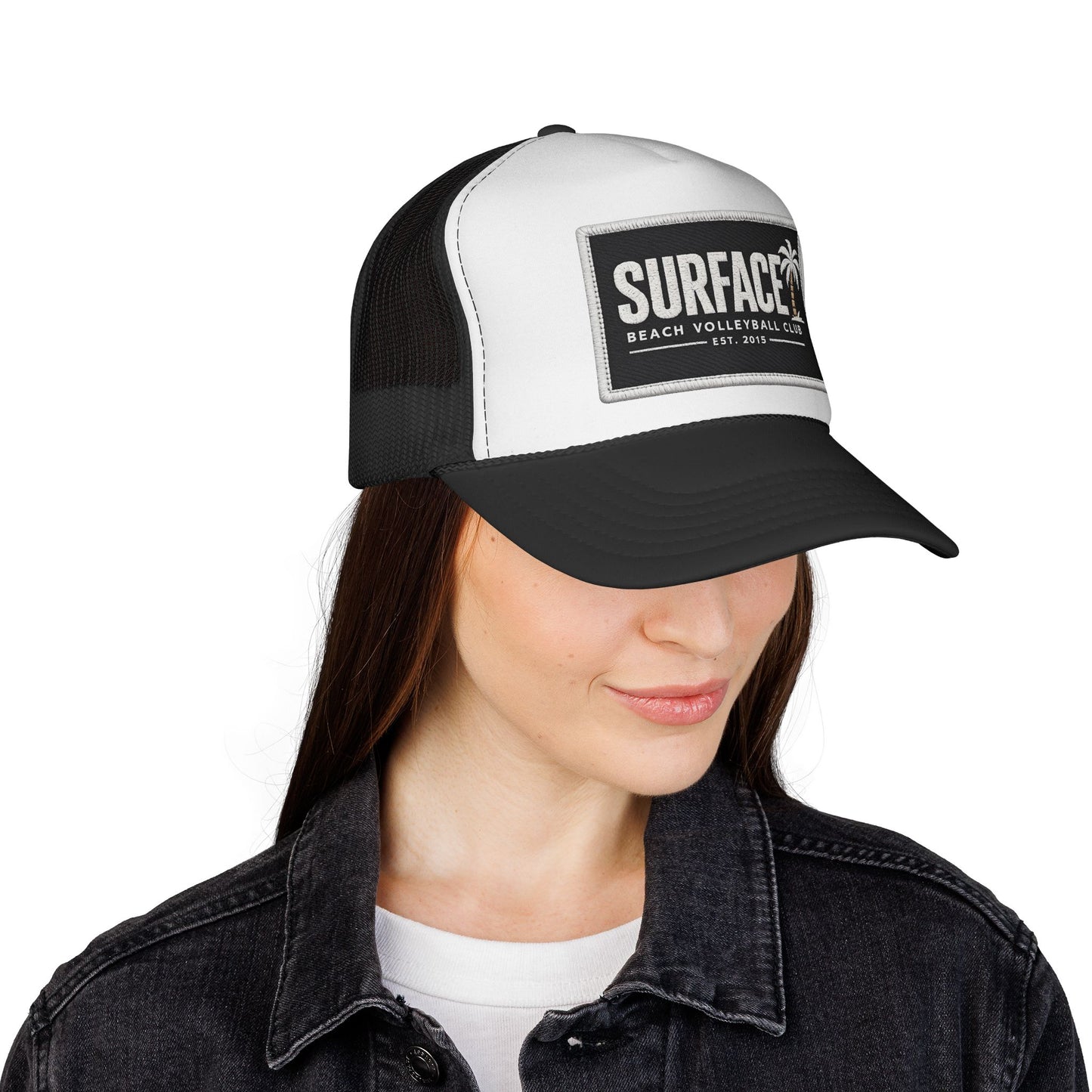 Surface Beach Volleyball Club Trucker Cap — Palm Patch Surf Hat