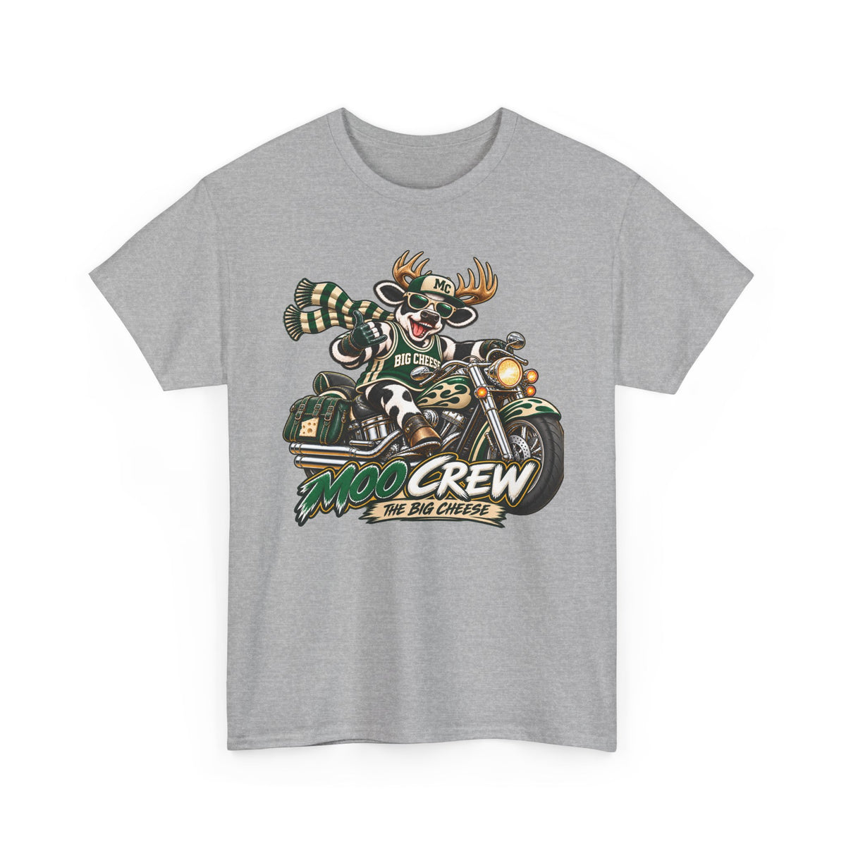 Moo Crew The Big Cheese Retro WI Teams Graphic Tee