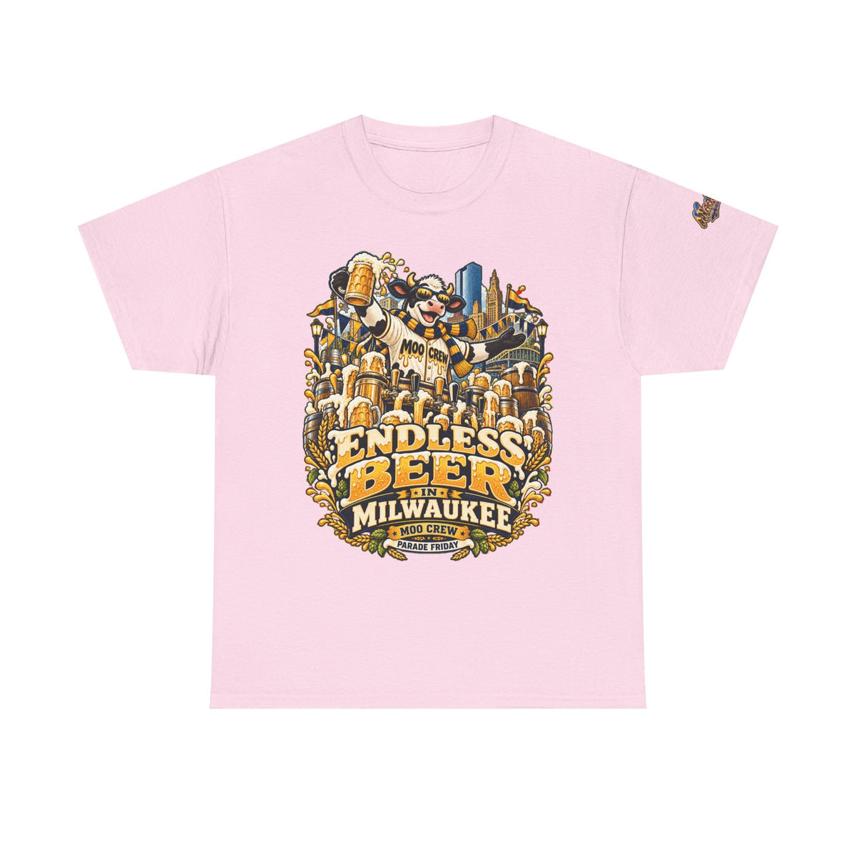 Moo Crew Endless Beer Milwaukee Graphic Tee