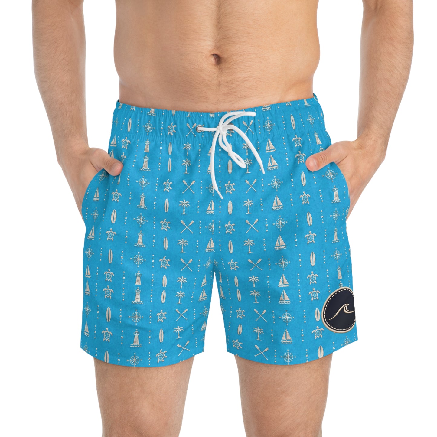 Surfache Icon Swim Short— Casual Surf Logo Beach Shorts