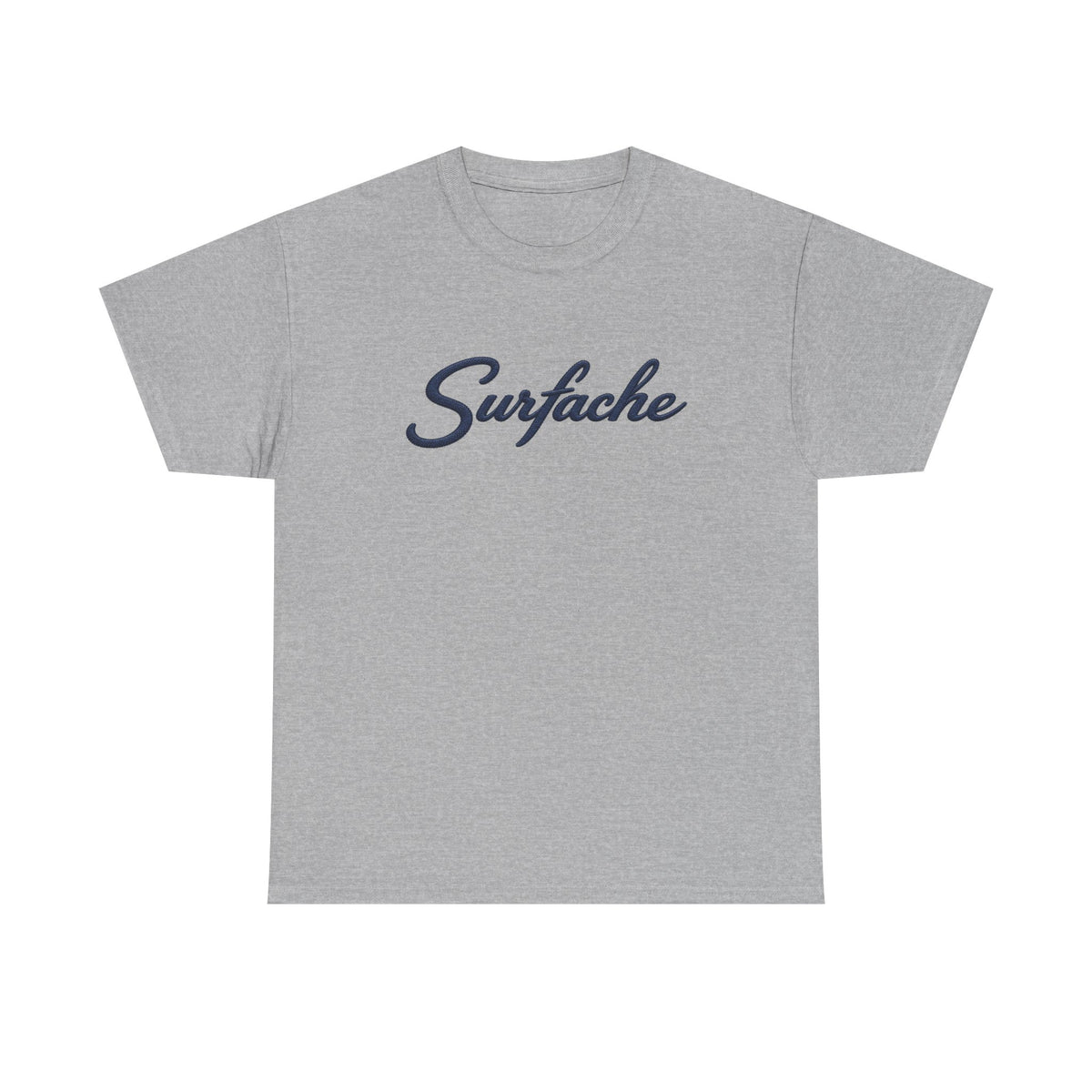 Surfache Logo Tee — Retro Script Front & Manta Ray Patch Back