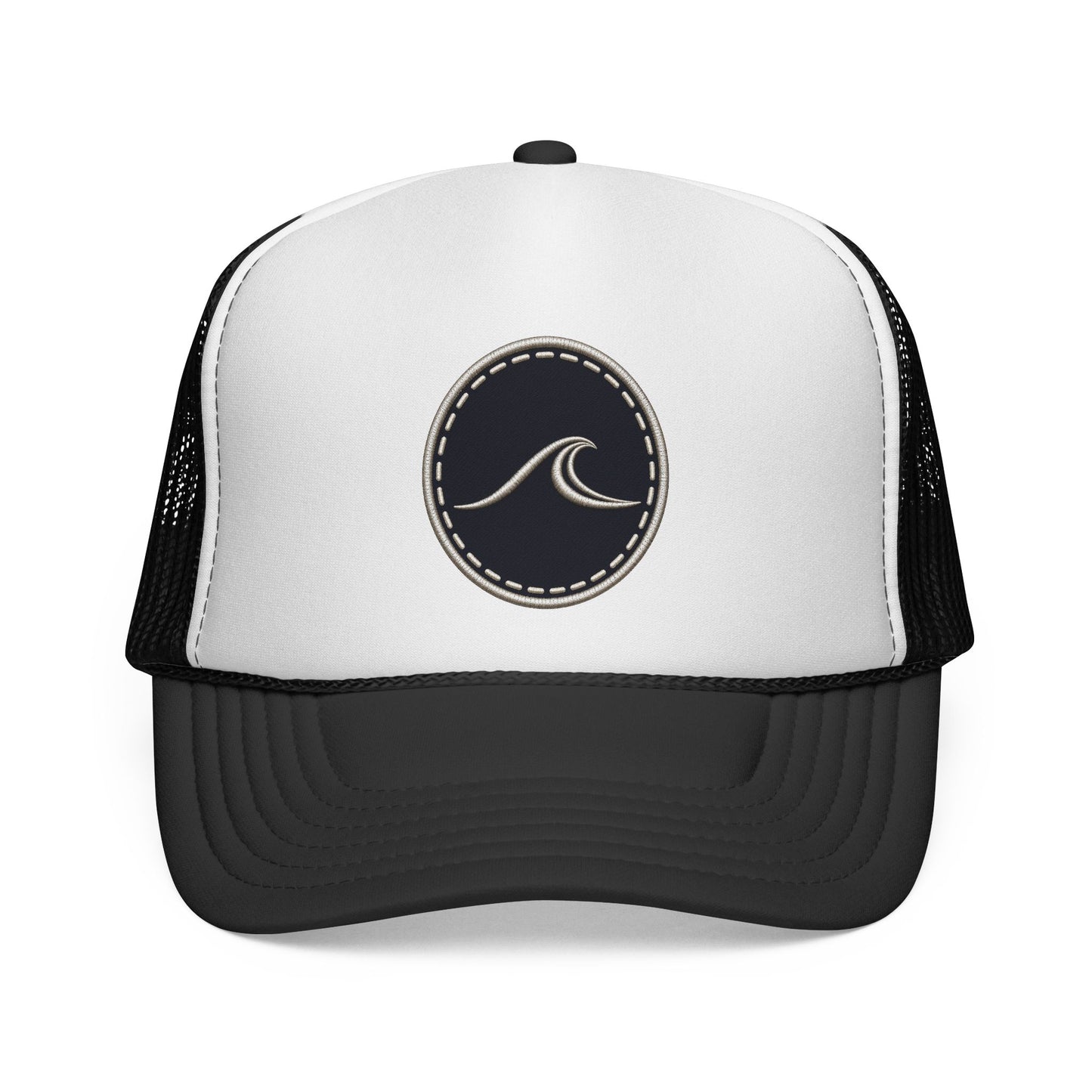 Wave Patch Trucker Cap — Surf Logo Mesh Baseball Hat
